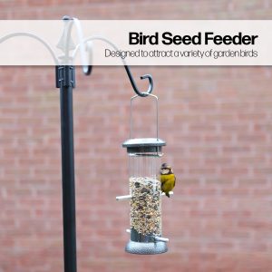 Nurture & Bloom Bird Feeder Niger Seed Birdfeeder Heavy Duty Hanging Feeders Birdfeeder For Garden Wild Birds (Medium)