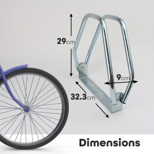 Nurture & Bloom Bicycle Stand Floor & Wall Mounted Bike Rack Space Saving Cycle Storage Stands For Garage Garden Shed Indoor & Outdoor