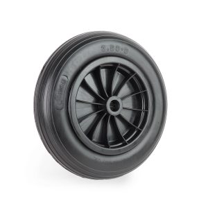 Nurture & Bloom Pneumatic Wheel Air Filled Tires 3.5-8" Heavy-duty Replacement Wheels For Wheelbarrows, Hand Truck, Utility Cart, Garden Cart, Buggies (Black)