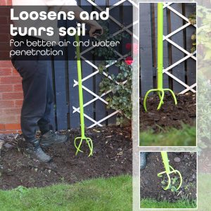 Nurture & Bloom Twist Tiller Manual Hand Tiller Garden Claw Cultivator With A Removable Big Claw, Garden Claw Tool Long Handle Tiller Lawn Aerator Soil Loosener For Gardening Bed And Plant Box