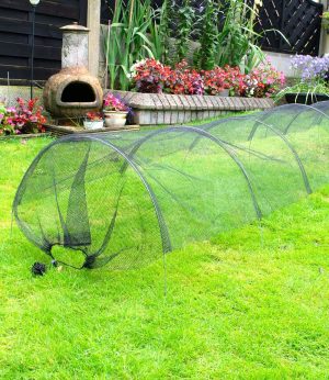 Nurture & Bloom Cloche Net Grow Tunnel Plant Cover Black - Lasting Protection Against Birds, Deer and Other Pests