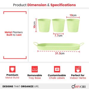 Green Flower Pots (STN275)