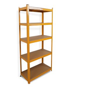 5-Tier Garage Storage Shelving Unit Yellow