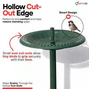 3 in 1 Solar Bird Bath (Green)