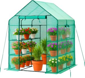 New Walk In Greenhouse (143x143x195, Green)