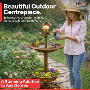 3 in 1 Solar Bird Bath (Bronze)