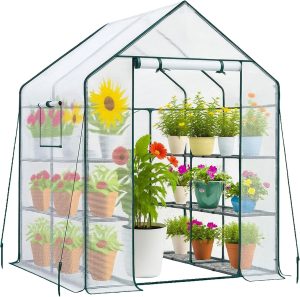 New Walk In Greenhouse (143x143x195, White)