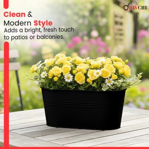 Black 4 Pack Hanging Planters (STM535)