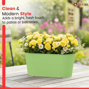 Green 4 Pack Hanging Planters (STM535)